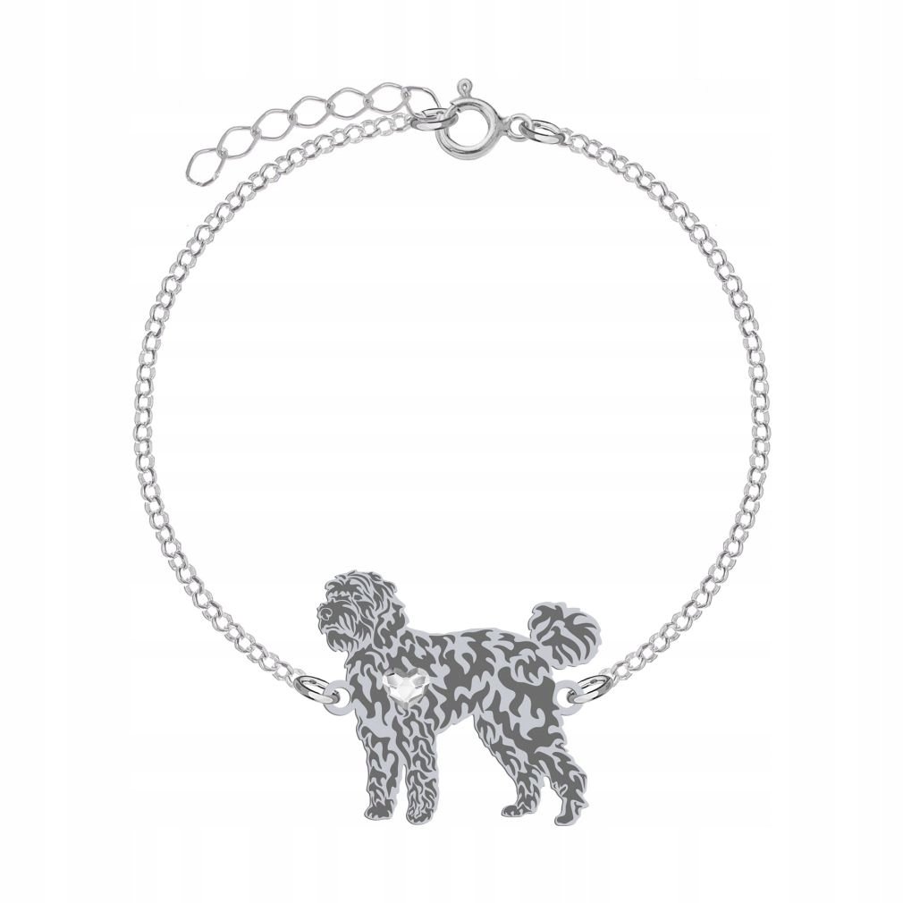 Bransoletka Srebrna Labradoodle 925 Prezent Łańcuszek Biżuteria GRAWER