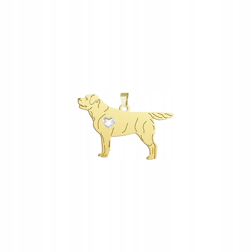 Zawieszka Złota z psem Labrador Retriever 925 Prezent Biżuteria GRAWER