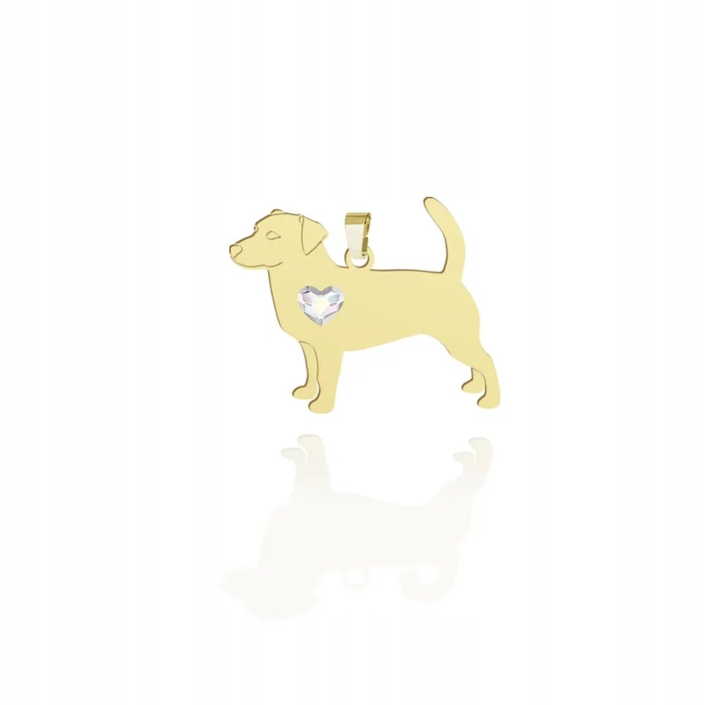 Zawieszka Złota 925 z psem Jack Russell Terrier Krótkowłosy Prezent GRAWER