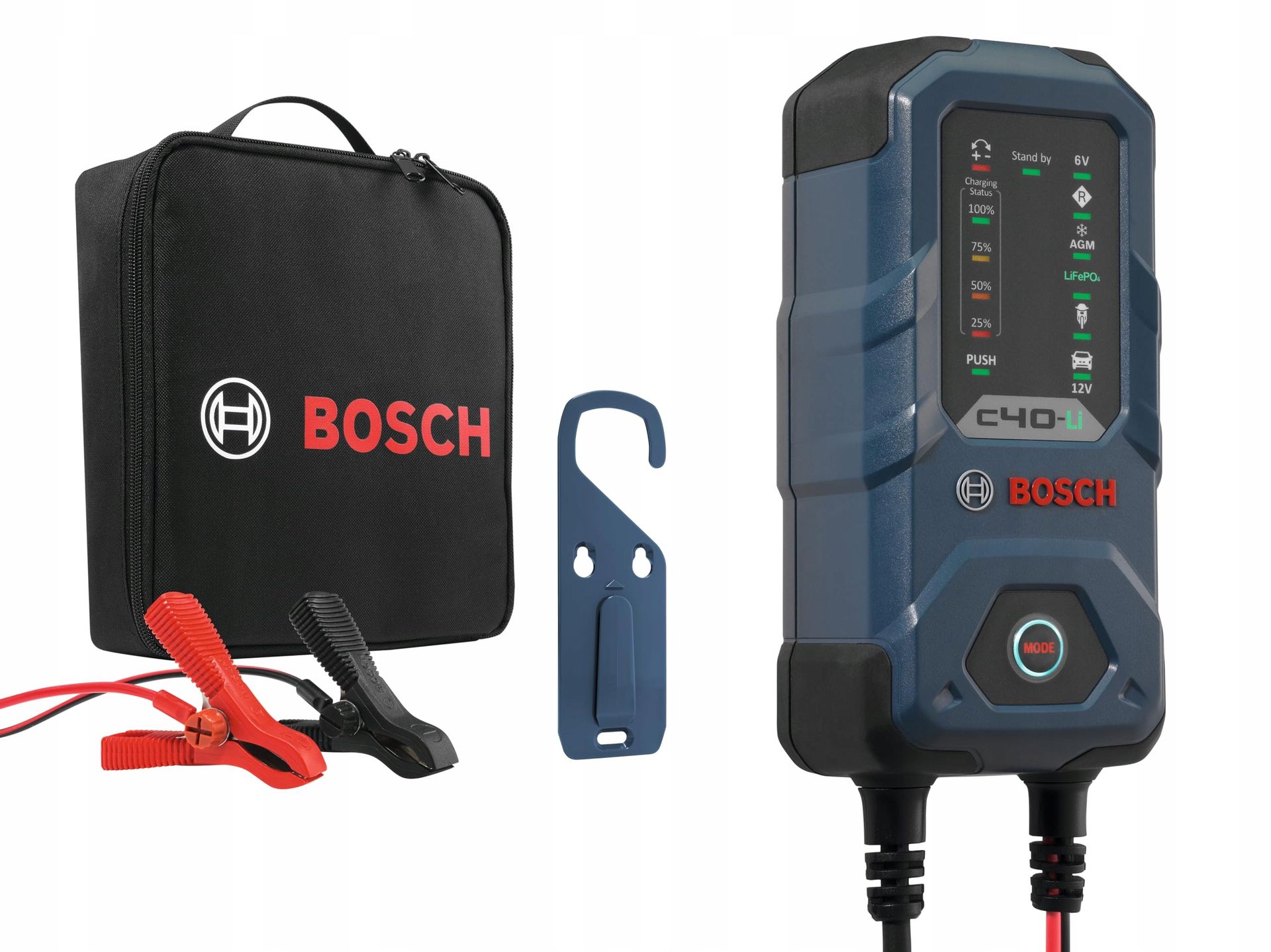 Bosch C40-Li 6/12V 1/5A 1,2-14Ah/1,2-120Ah Li-Ion/KWASOWE/EFB