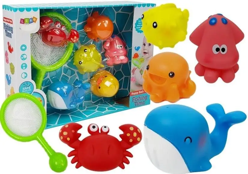 Zestaw do kąpieli zwierzątka wodne - Leantoys