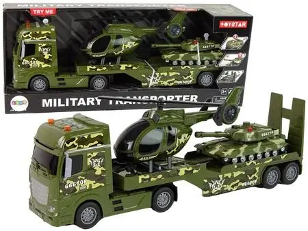 Zestaw militarny z napędem frykcyjnym - Leantoys
