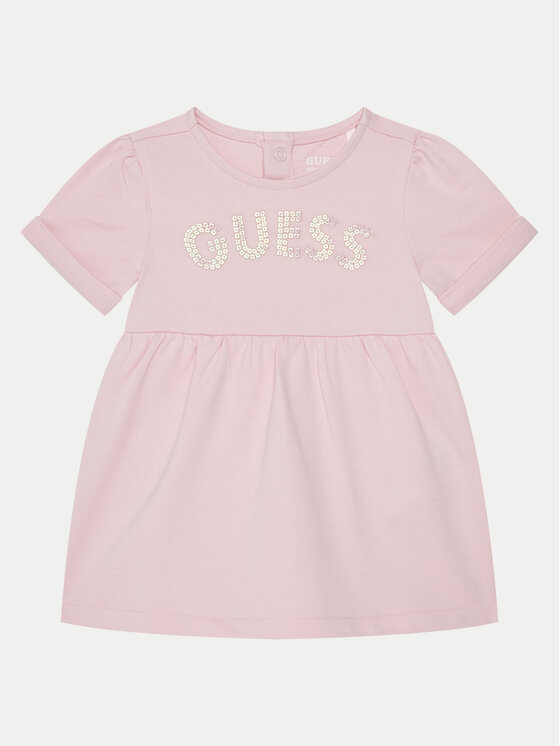 Guess Komplet bluzka i półśpiochy S5RG03 KAN04 Różowy