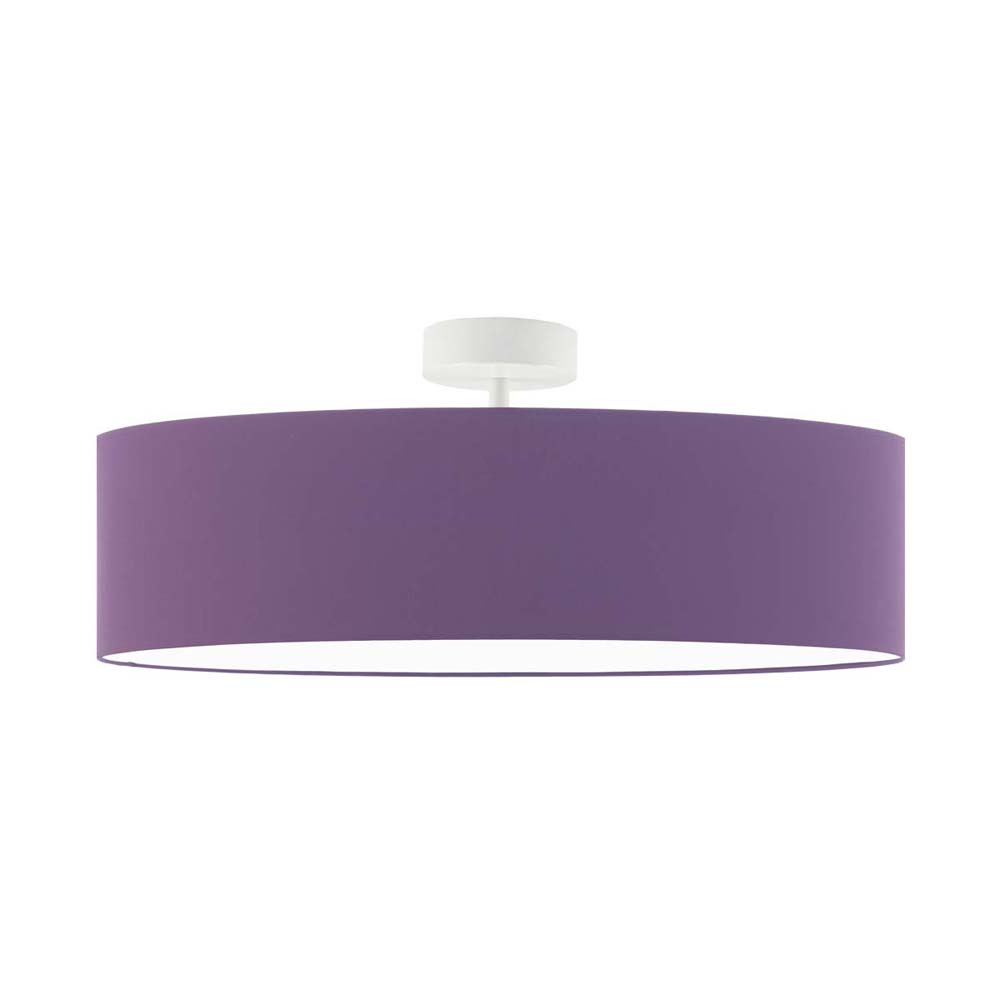 Geometryczna plafoniera sufitowa WENECJA fi - 60 cm - kolor fioletowy