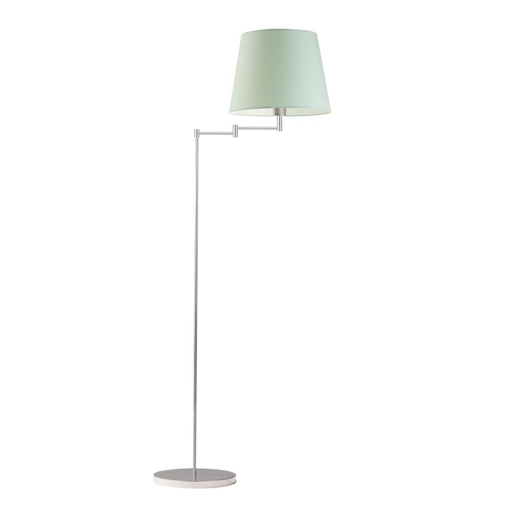 Lampa podłogowa regulowana do pokoju dziecka ASTI z miętowym abażurem