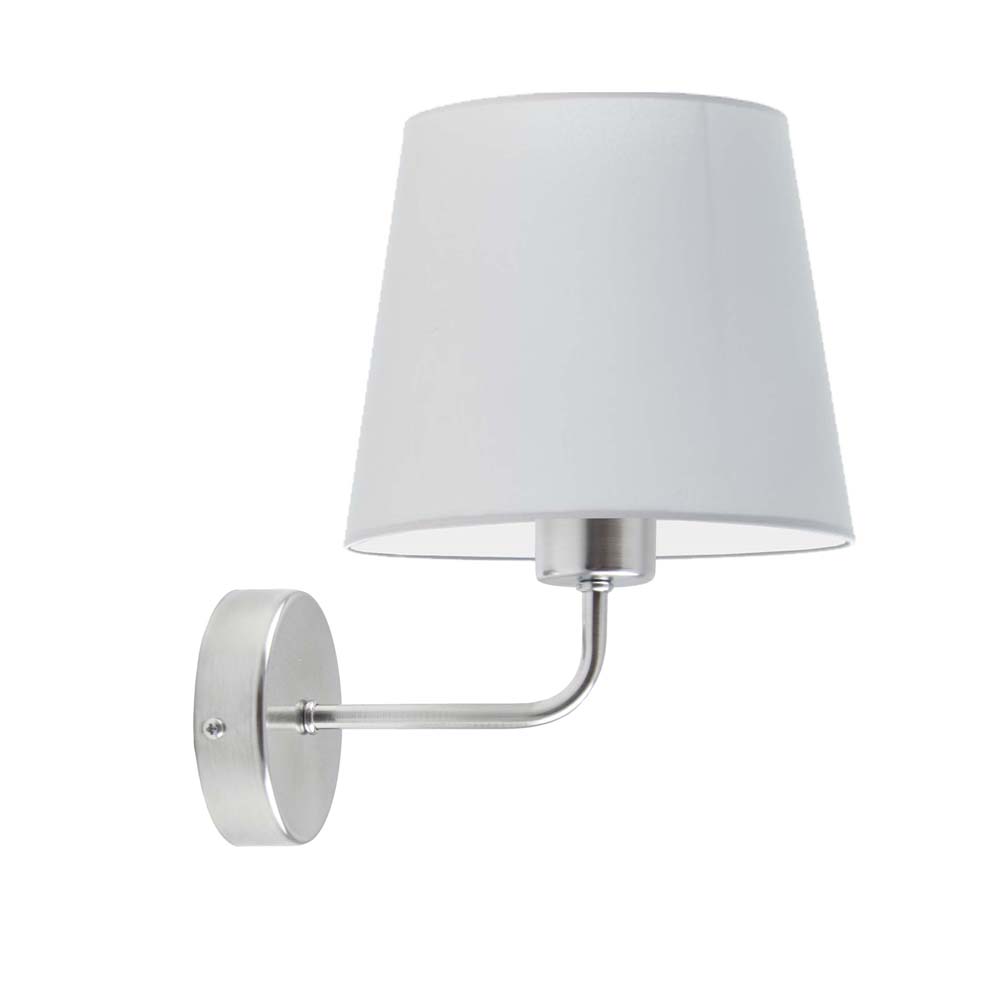 Geometryczna lampa ścienna w kolorze szarym RIMINI w stylu skandynawskim