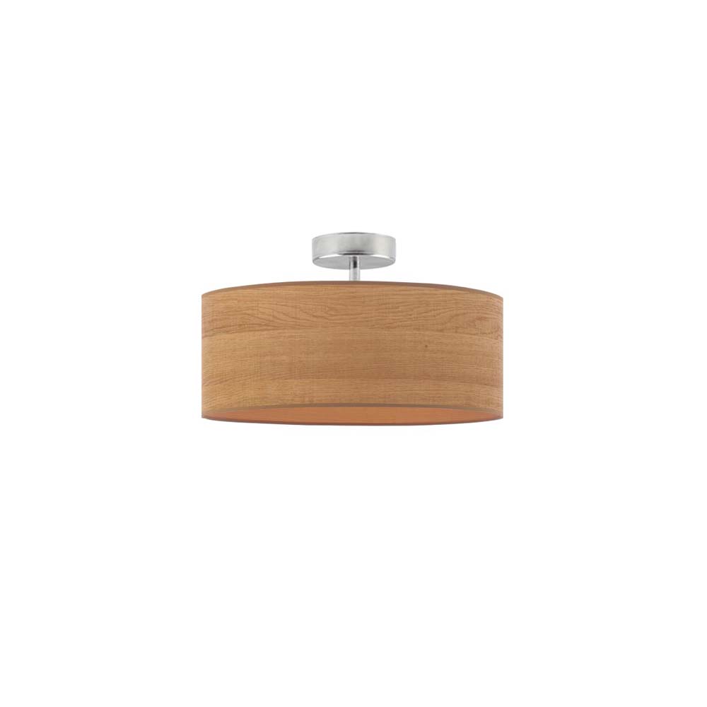 Fornirowa lampa sufitowa do sypialni w stylu skandynawskim WENECJA ECO fi - 30 cm