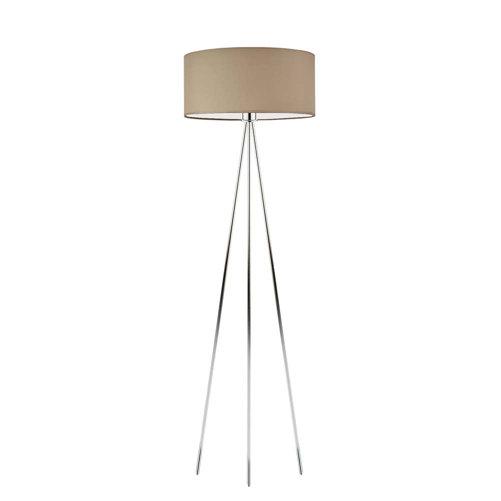 Lampa stojąca na chromowanych nóżkach SEWILLA