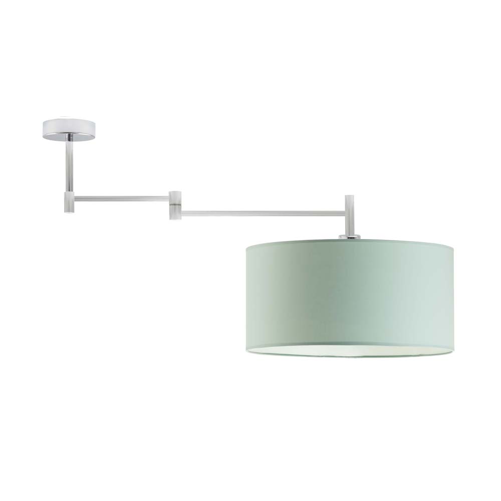 Biała lampa sufitowa z regulowanym ramieniem RANGUN