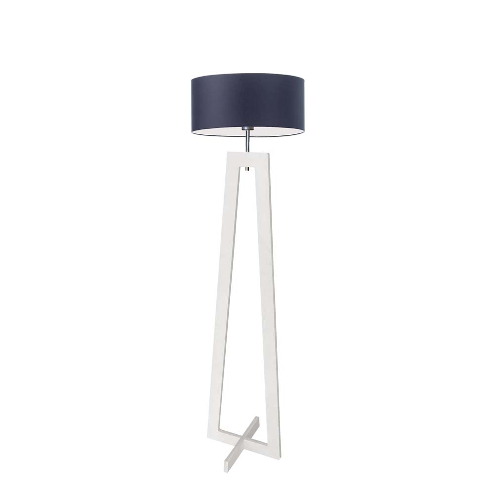 Lampa podłogowa z białego drewna BALI