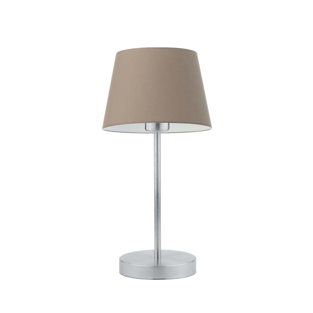 Lampka nocna na biurko lampa biurkowa nocna LED E27 beżowa SIENA