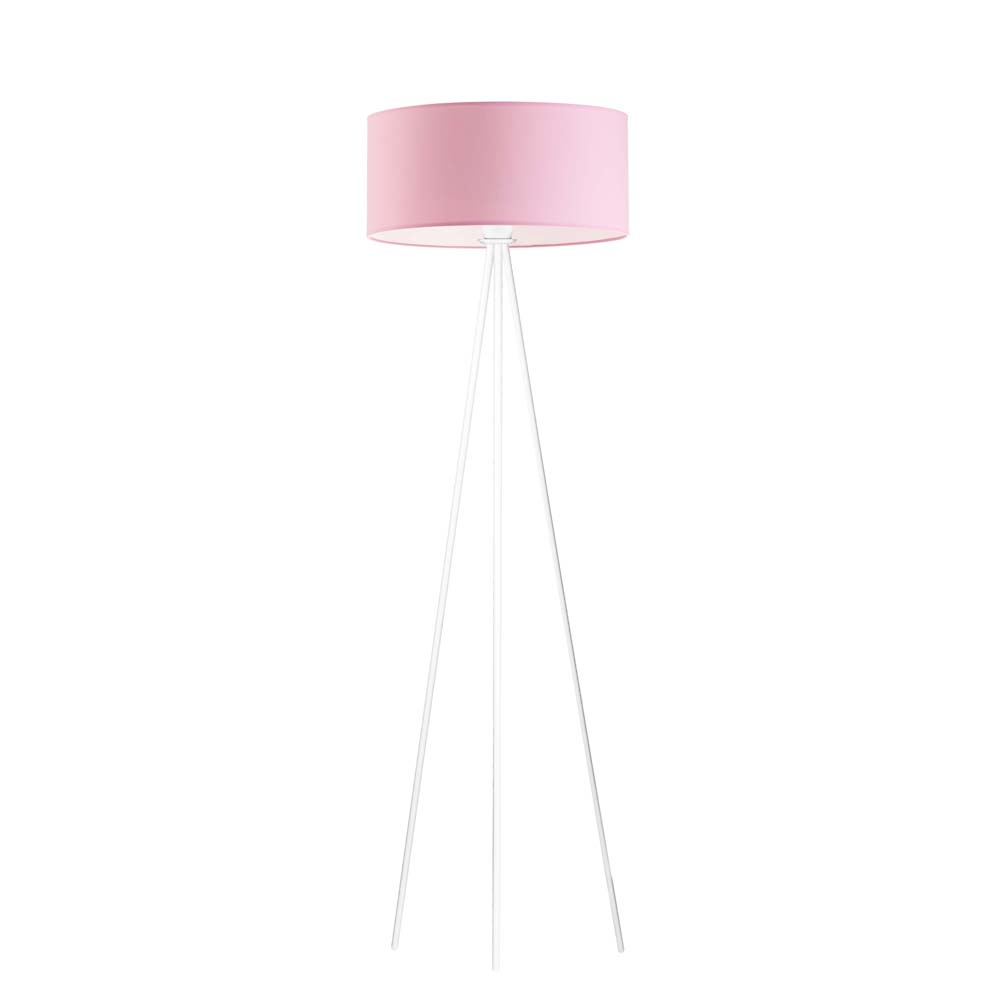 Biało-różowa lampa stojąca dziecięca SEWILLA