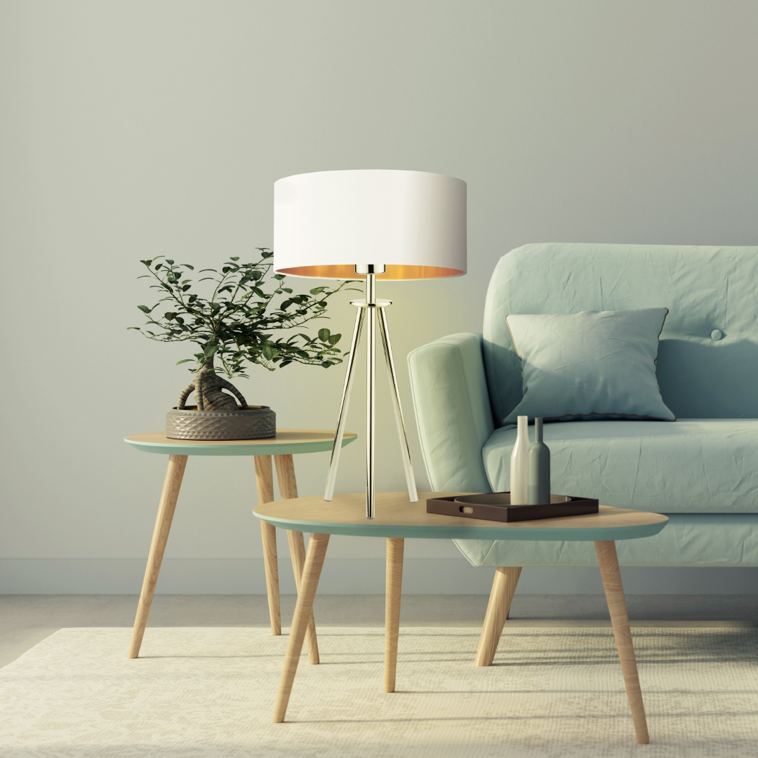 Lampa stołowa do salonu w stylu glamour ALTA GOLD