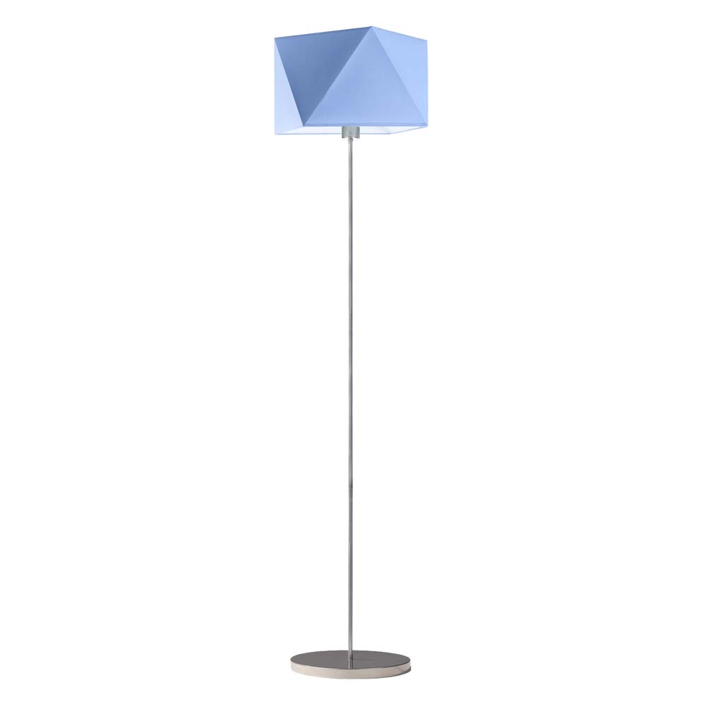 Lampa podłogowa do pokoju dziecka FIDŻI z niebieskim abażurem