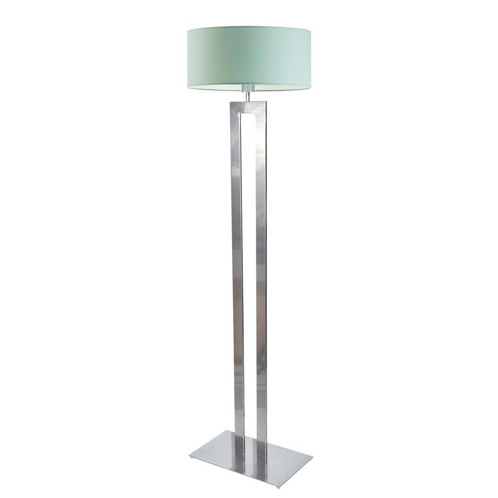 Srebrno-miętowa lampa stojąca do pokoju dziecka KALIFORNIA