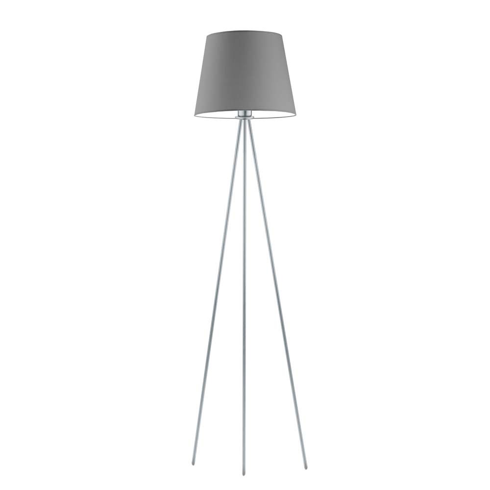 Szara lampa podłogowa w stylu skandynawskim RENO