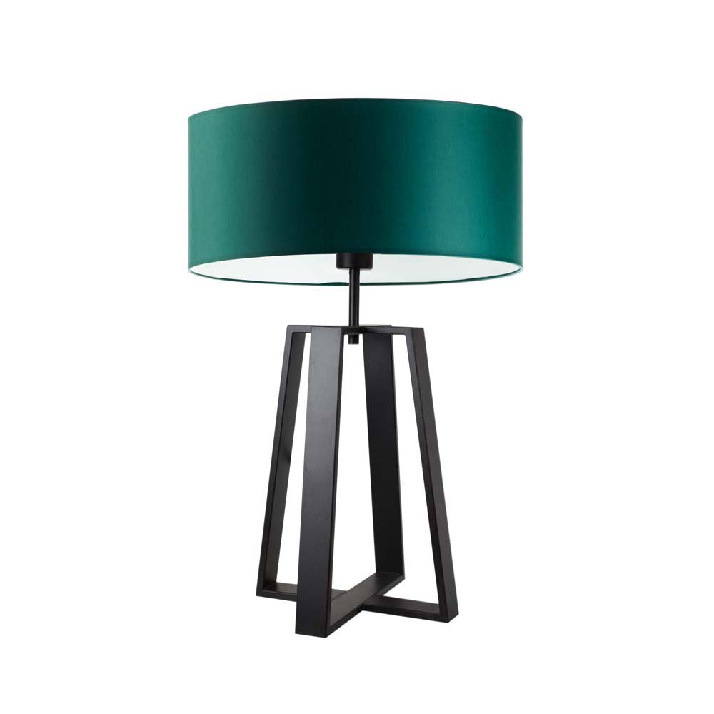 Lampa stołowa do salonu THOR butelkowa zieleń