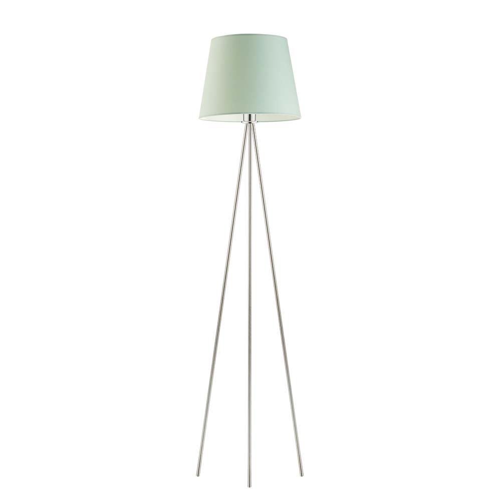 Nowoczesna lampa podłogowa dla dzieci RENO z miętowym abażurem