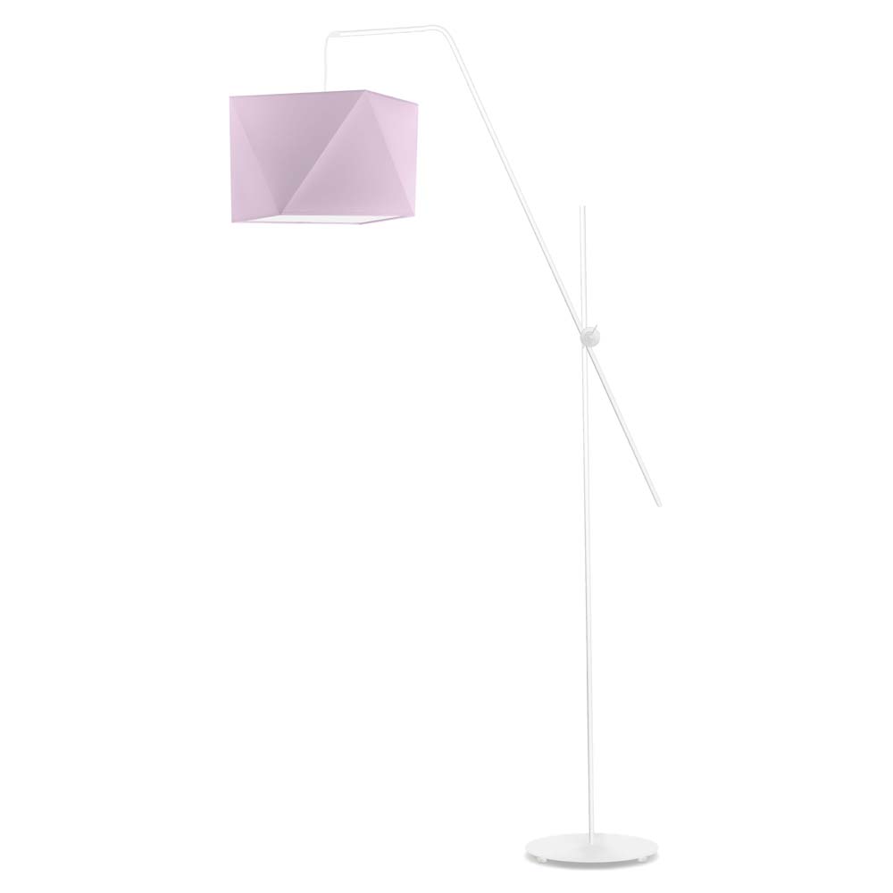 Biała lampa stojąca do pokoju dziecka TOLEDO z regulacją
