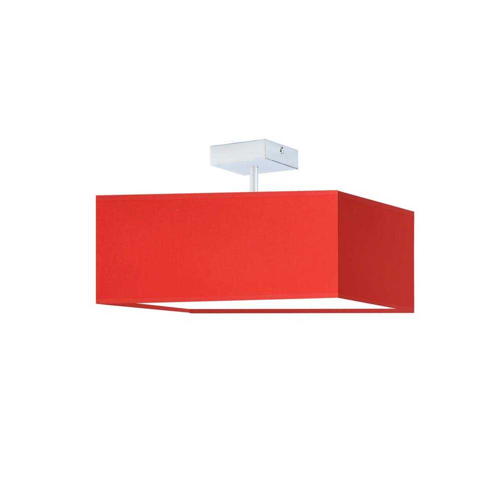 Czerwona lampa sufitowa ALBA - kolor czerwony
