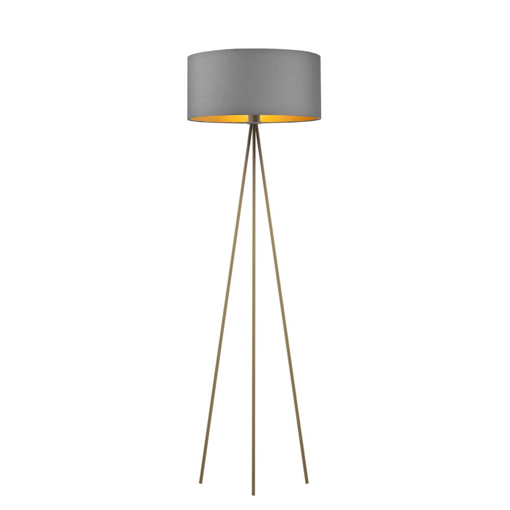 Lampa stojąca na trójnogu w stylu skandynawskim SEWILLA GOLD