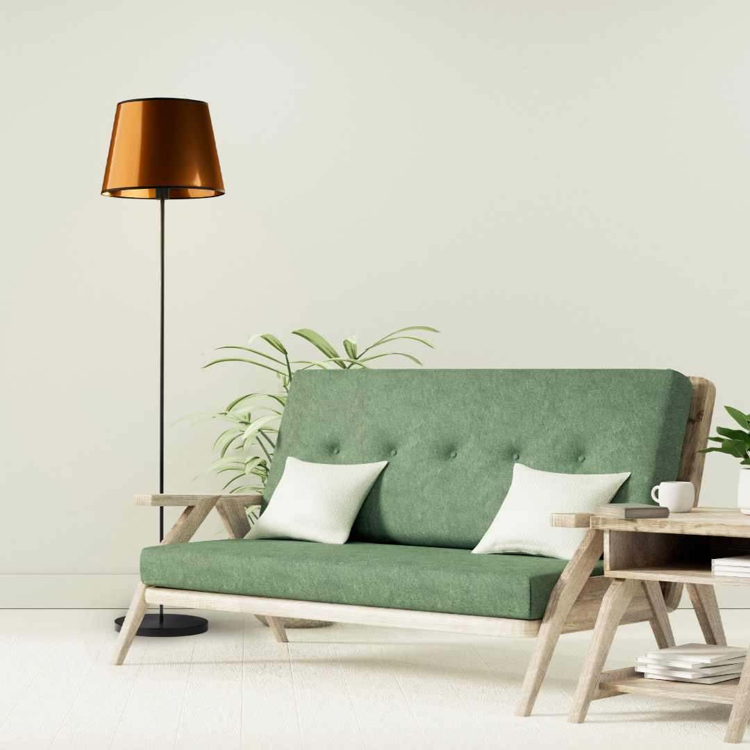 Miedziana lampa podłogowa w stylu loft VASTO MIRROR