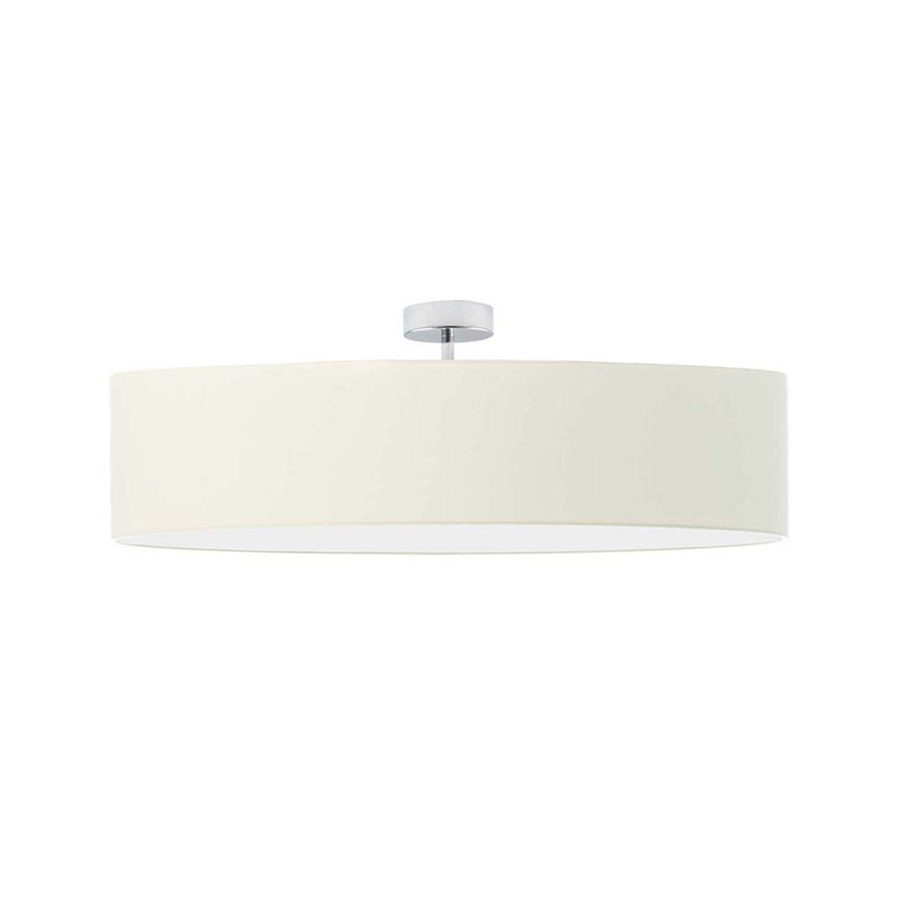 Klasyczna plafoniera sufitowa do salonu GRENADA fi - 80 cm - kolor ecru