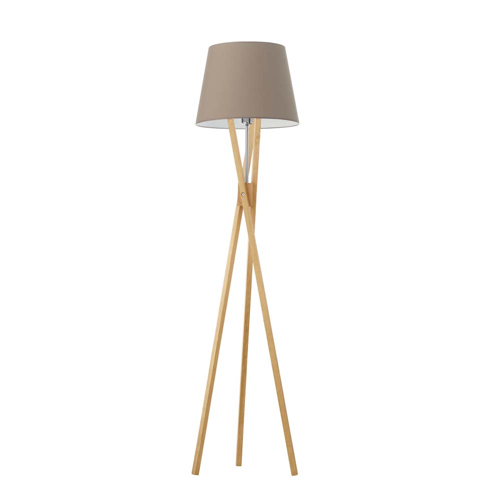 Dębowa lampa podłogowa do czytania w łóżku ANDORA