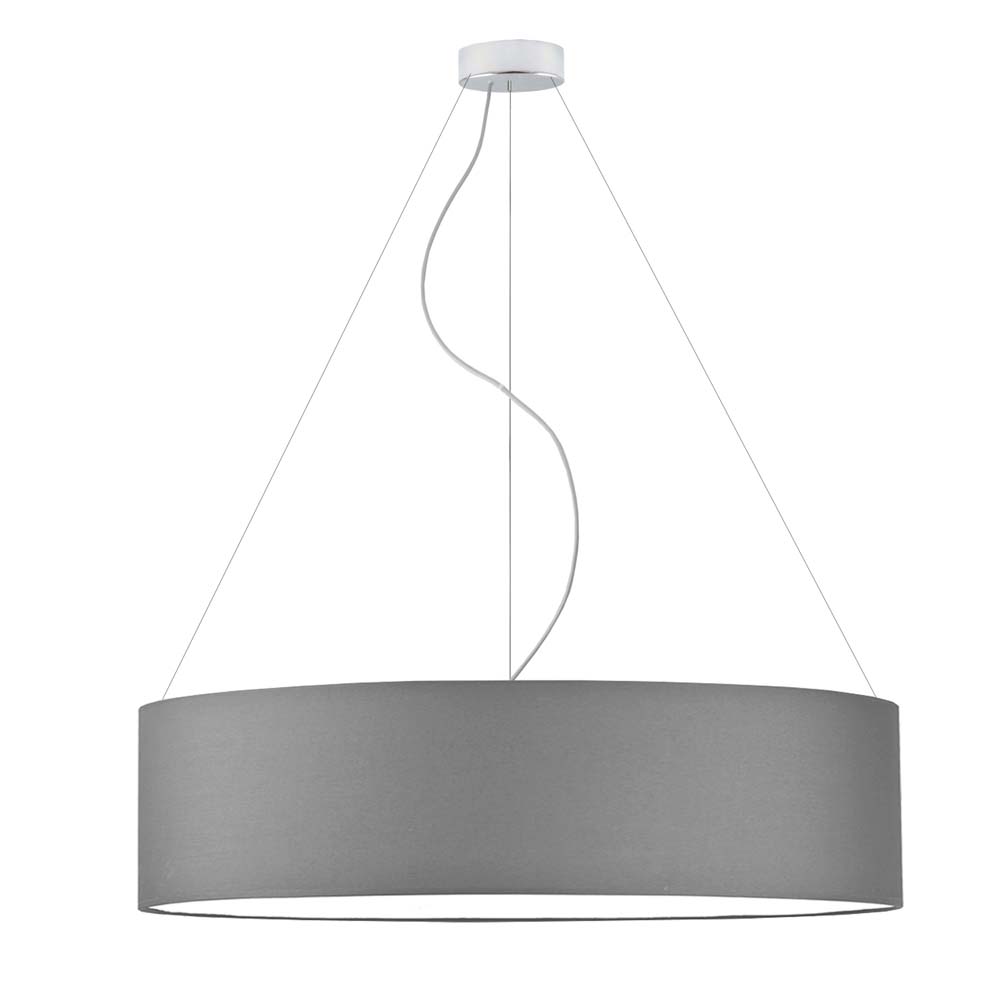 Geometryczna lampa wisząca PORTO fi - 80 cm - kolor szary stalowy