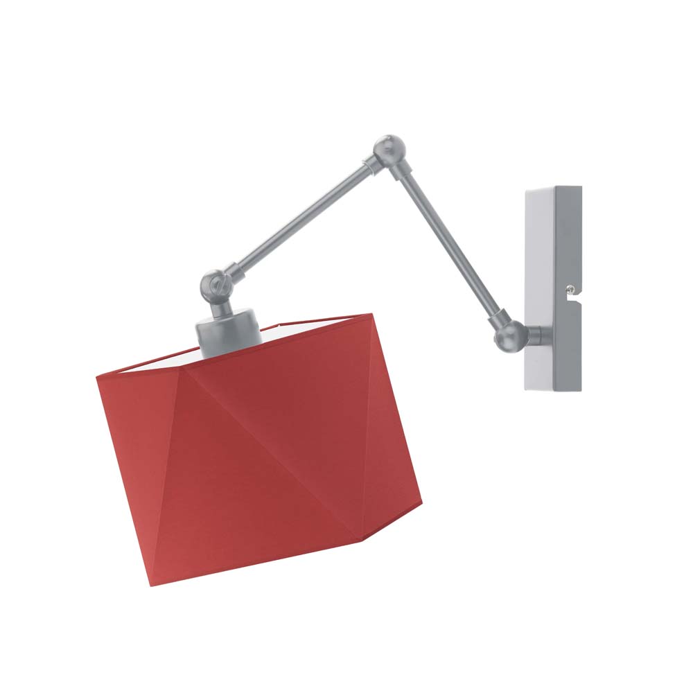 Srebrny kinkiet z regulowanym ramieniem AMARILLO