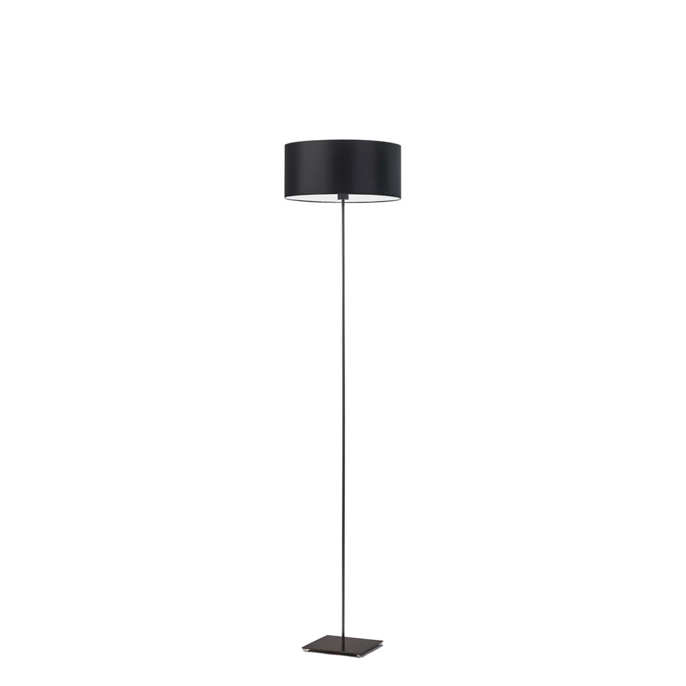 Czarna lampa stojąca do salonu MEKSYK