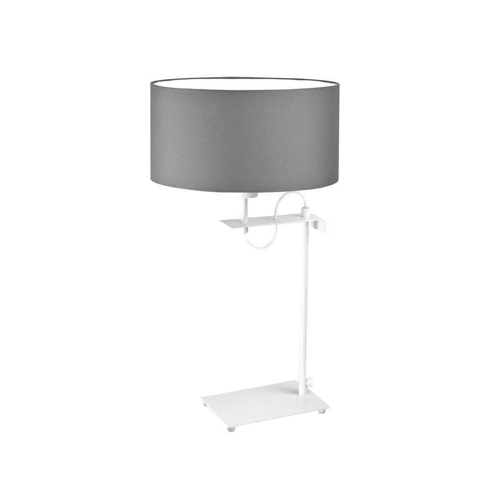 Biała lampa nocna do sypialni w stylu skandynawskim ALASKA