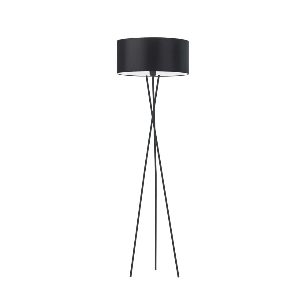 Czarna lampa stojąca na trójnogu w nowoczesnym stylu PARYŻ