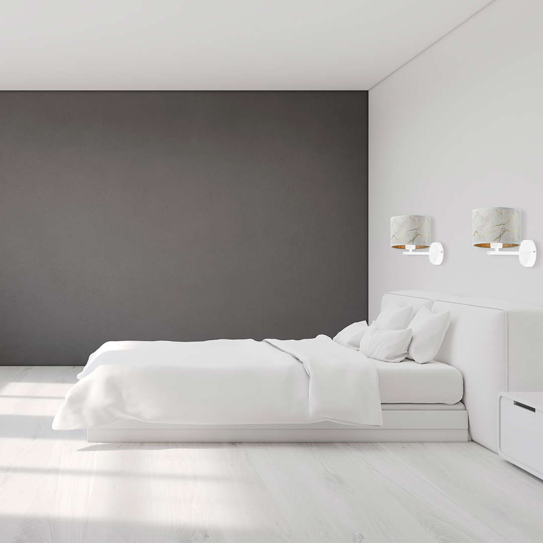 Kinkiet ścienny w stylu glamour MEDELIN MARMUR