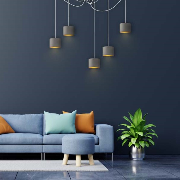 Sufitowy żyrandol pająk WAIKIKI W5 GOLD