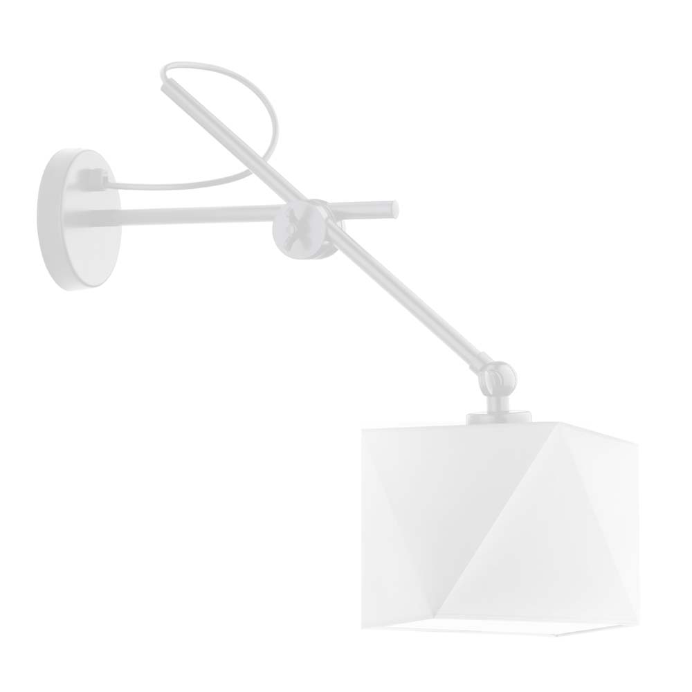 Biały lampa ścienna na wysięgniku ruchomym TIRANA