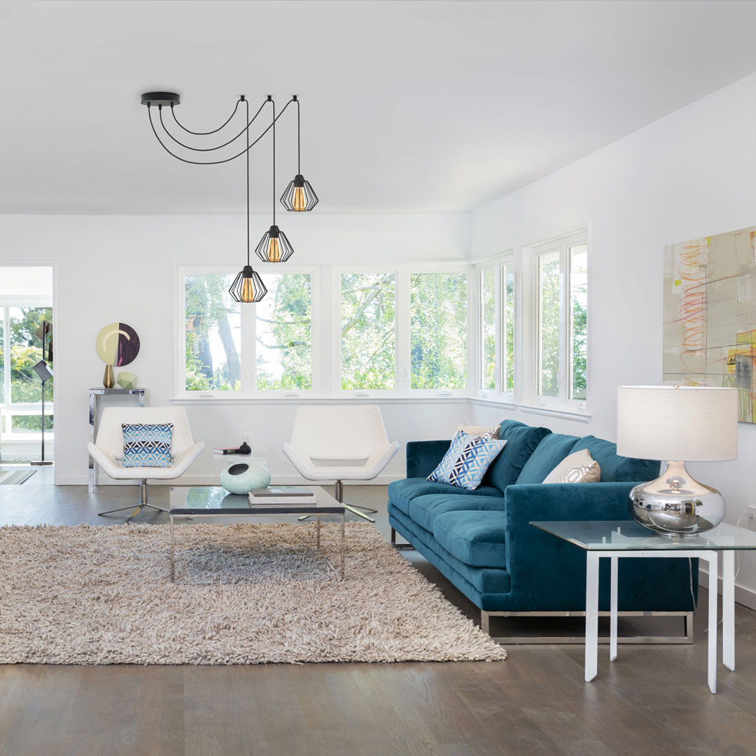 Lampa wisząca pająk 3-płomienna DIORO LOFT L3