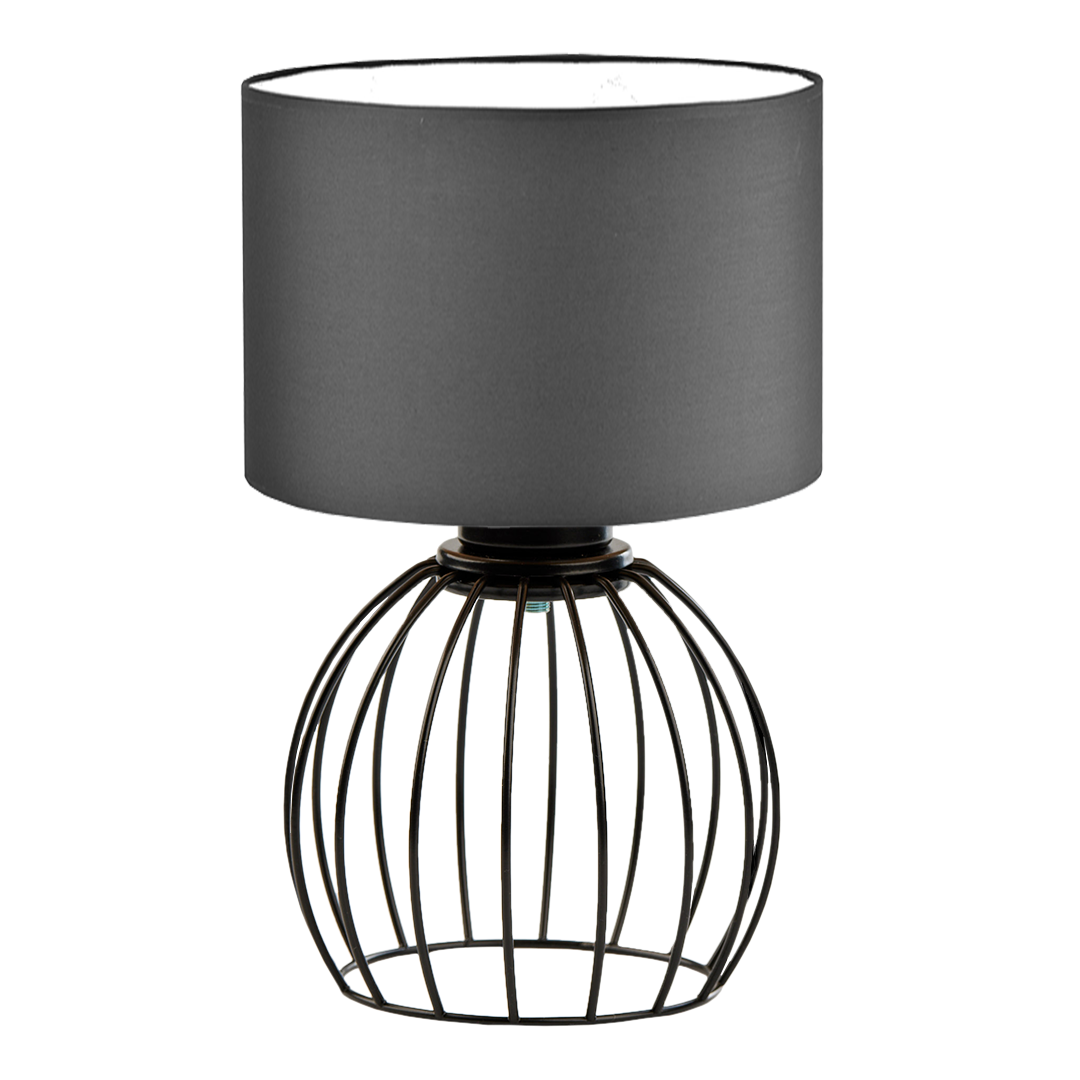 Czarna lampka nocna w stylu industrialnym NASHVILLE