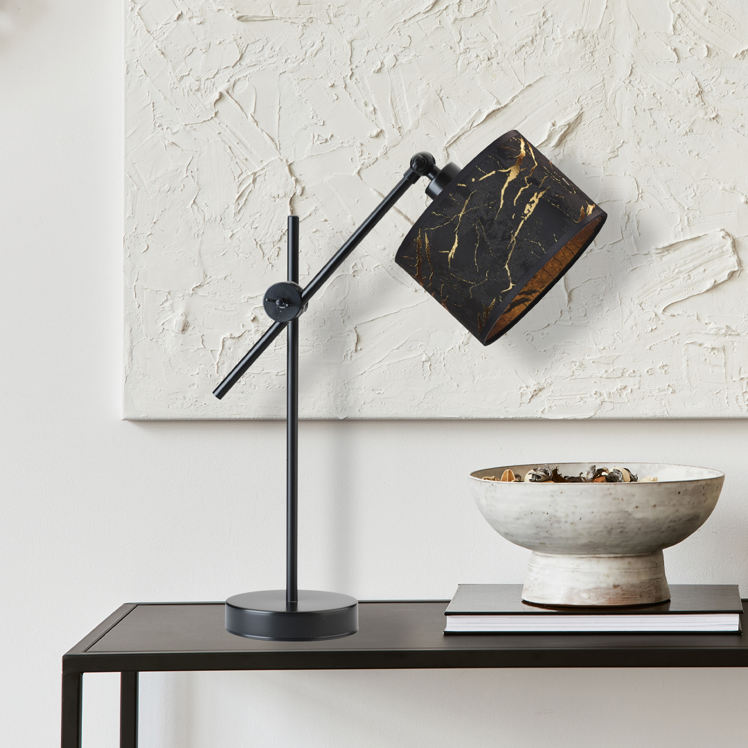 Designerska lampa stołowa z regulacją kąta padania światła MALI MARMUR