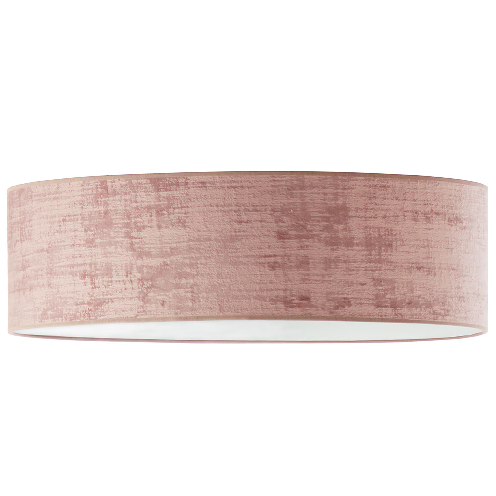 Welurowa lampa sufitowa w kolorze pudrowego różu MEDINA VELUR fi - 80 cm