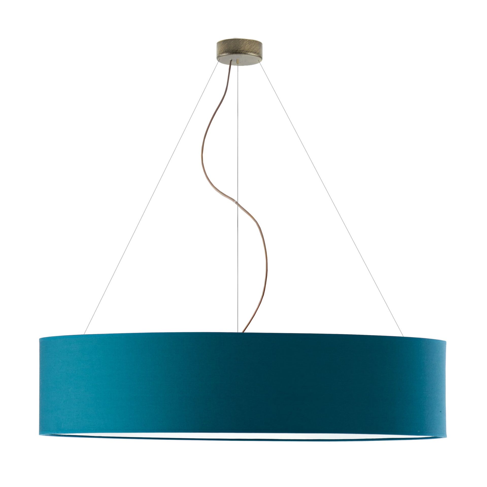 Designerska lampa wisząca PORTO fi - 100 cm - kolor morski
