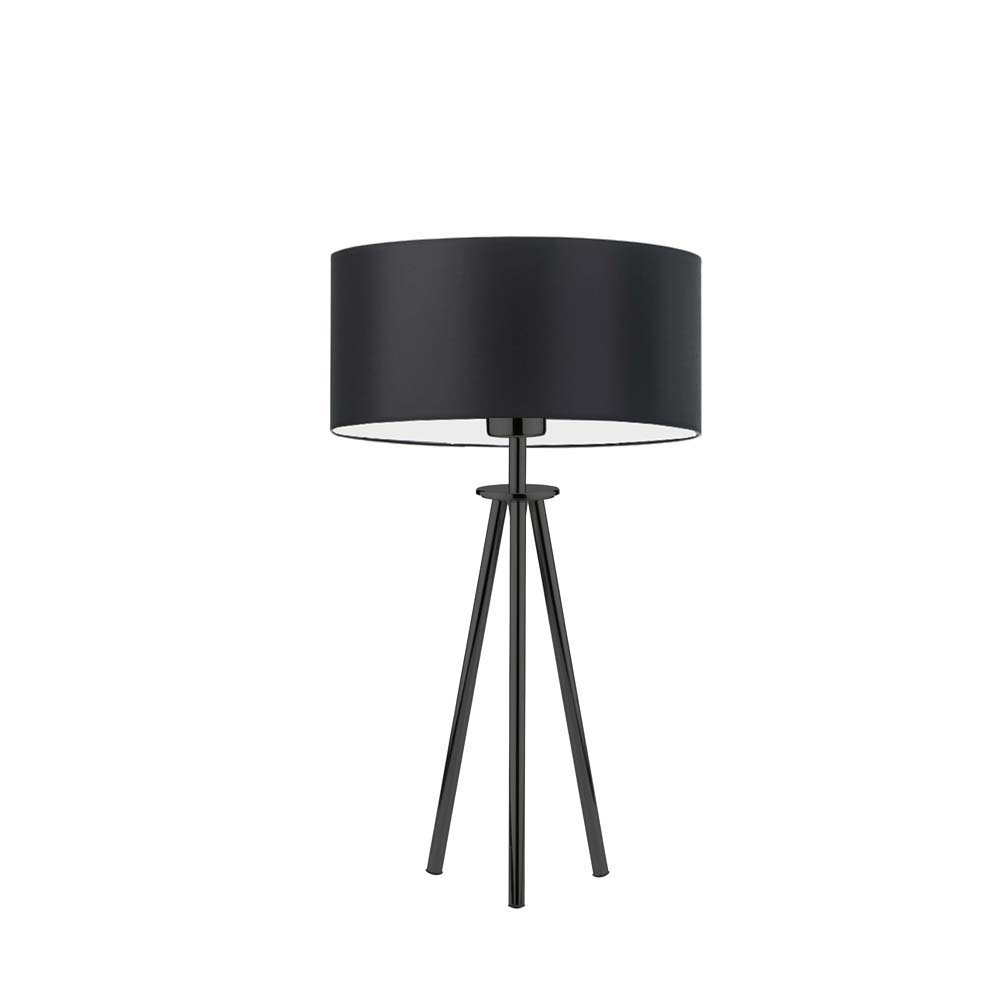 Czarna trójnożna lampka nocna ALTA w stylu loftowym