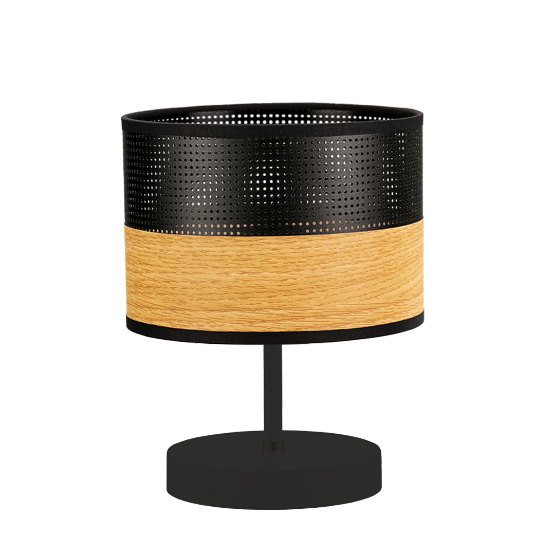 Mała lampa stołowa z abażurem AWINION DUAL w stylu skandynawskim