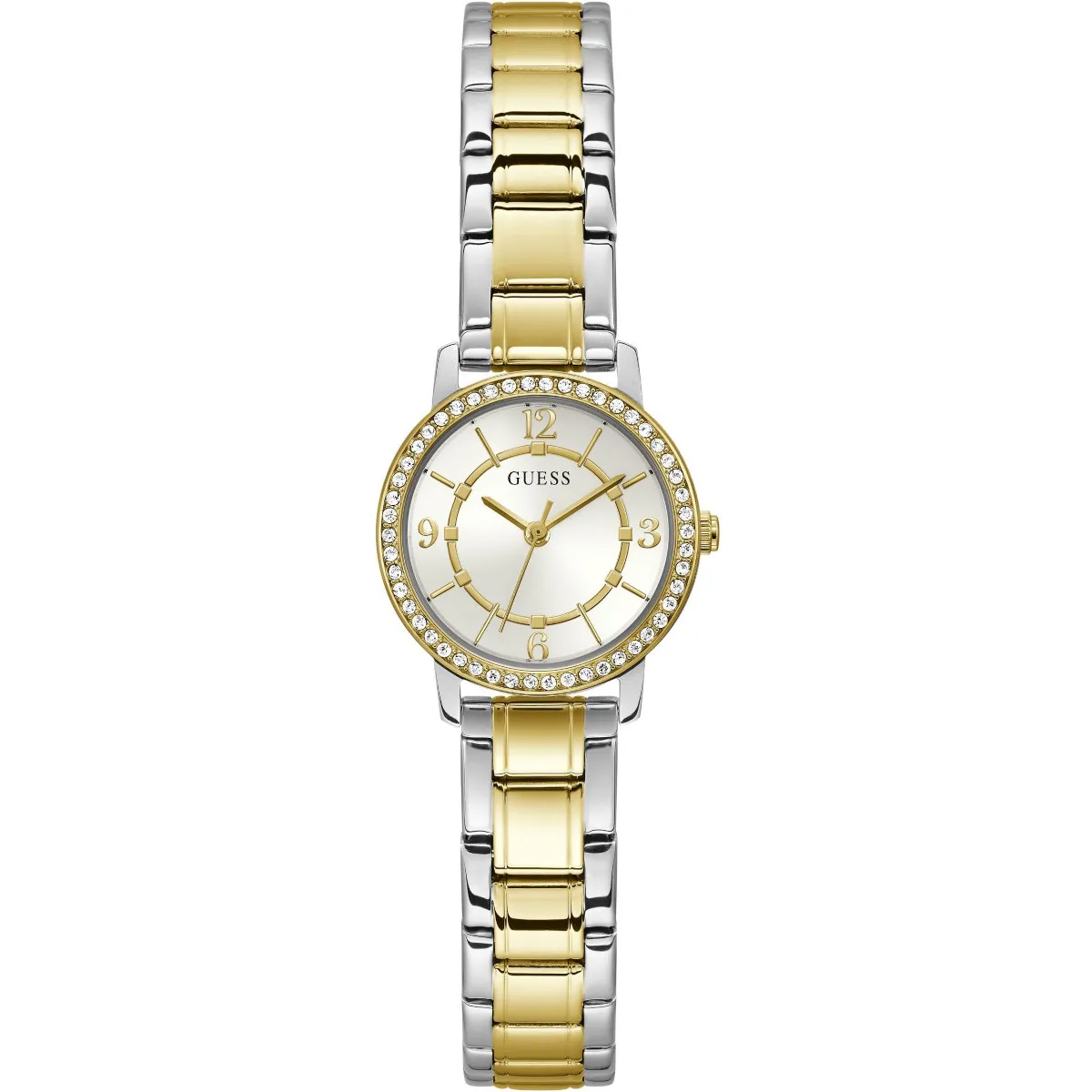 Dwukolorowy zegarek Guess Melody z bransoletą GW0468L4