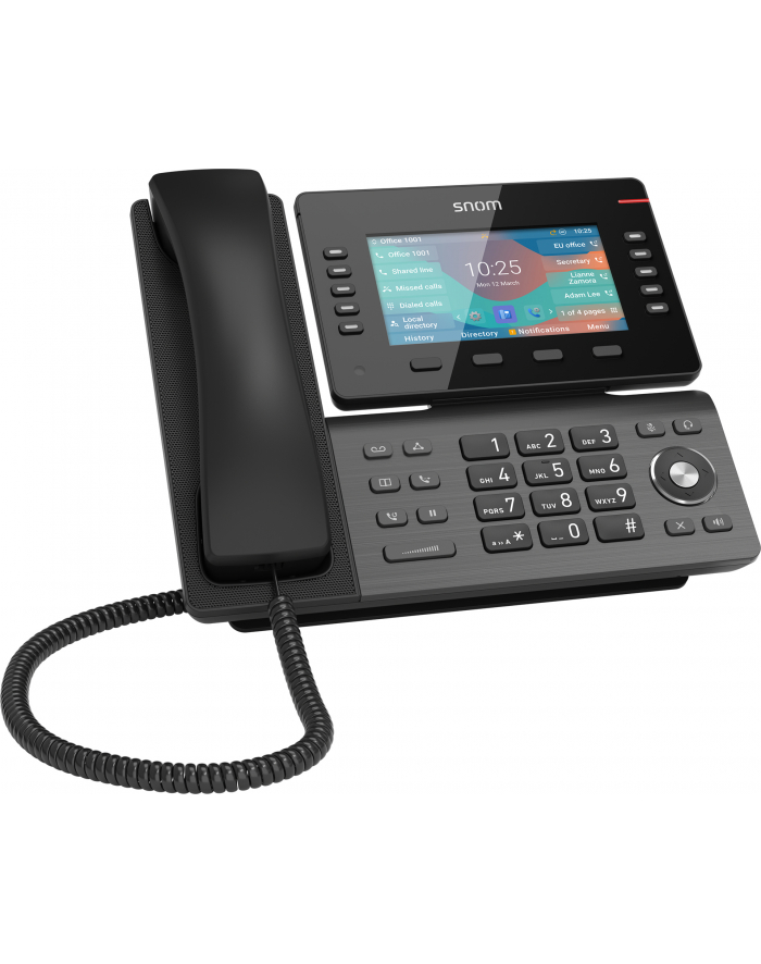 SNOM D865 VOIP Tischtelefon Prof. (SIP) 2xGigabit - Czarny