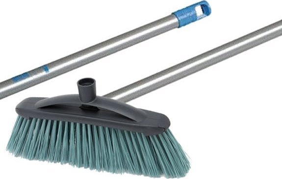 Vileda Zestaw Miotła Eco twarda 30 cm + Kij do szczotki z gwintem