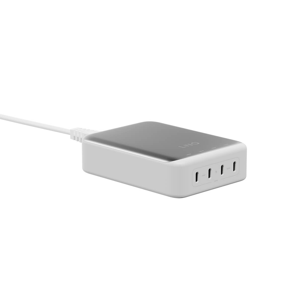 LINQ Ładowarka sieciowa 240W (4 x USB-C PD) - Biała