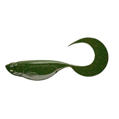 Przynęta LIBRA LURES Embrion Twist Tail 2.5 6.5 cm Motor Oil Green