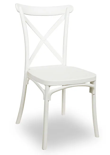 Białe krzesło stołowe w stylu chiavari W5-E77