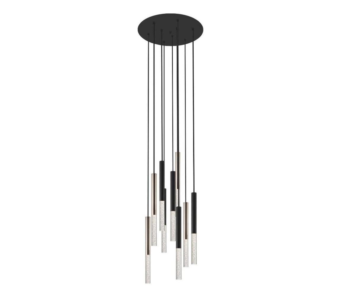Zuma Line P0461-09L-P7SD - LED Żyrandol na lince ONE 9xLED/5W/230V czarny/mosiądz
